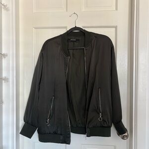 Zara Olive Green Bomber Jacket